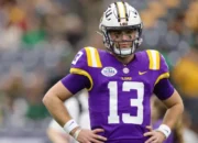 LSU QB Garrett Nussmeier ‘fine’ after knee bump with lineman at practice